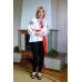 Embroidered blouse "Golden Peaks"